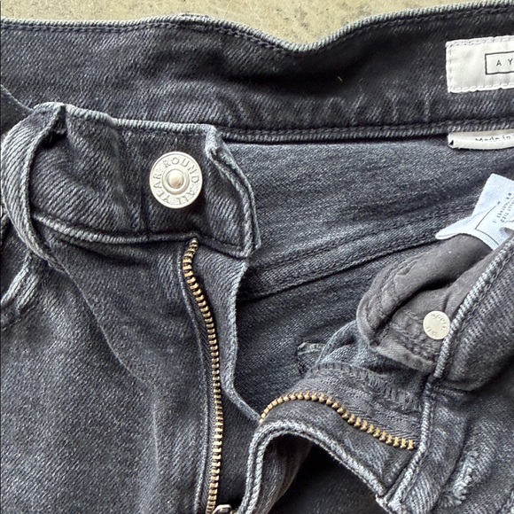 AYR Black Denim Jeans with Branded Waist Patch// the Special Sauce - Picture 3 of 4